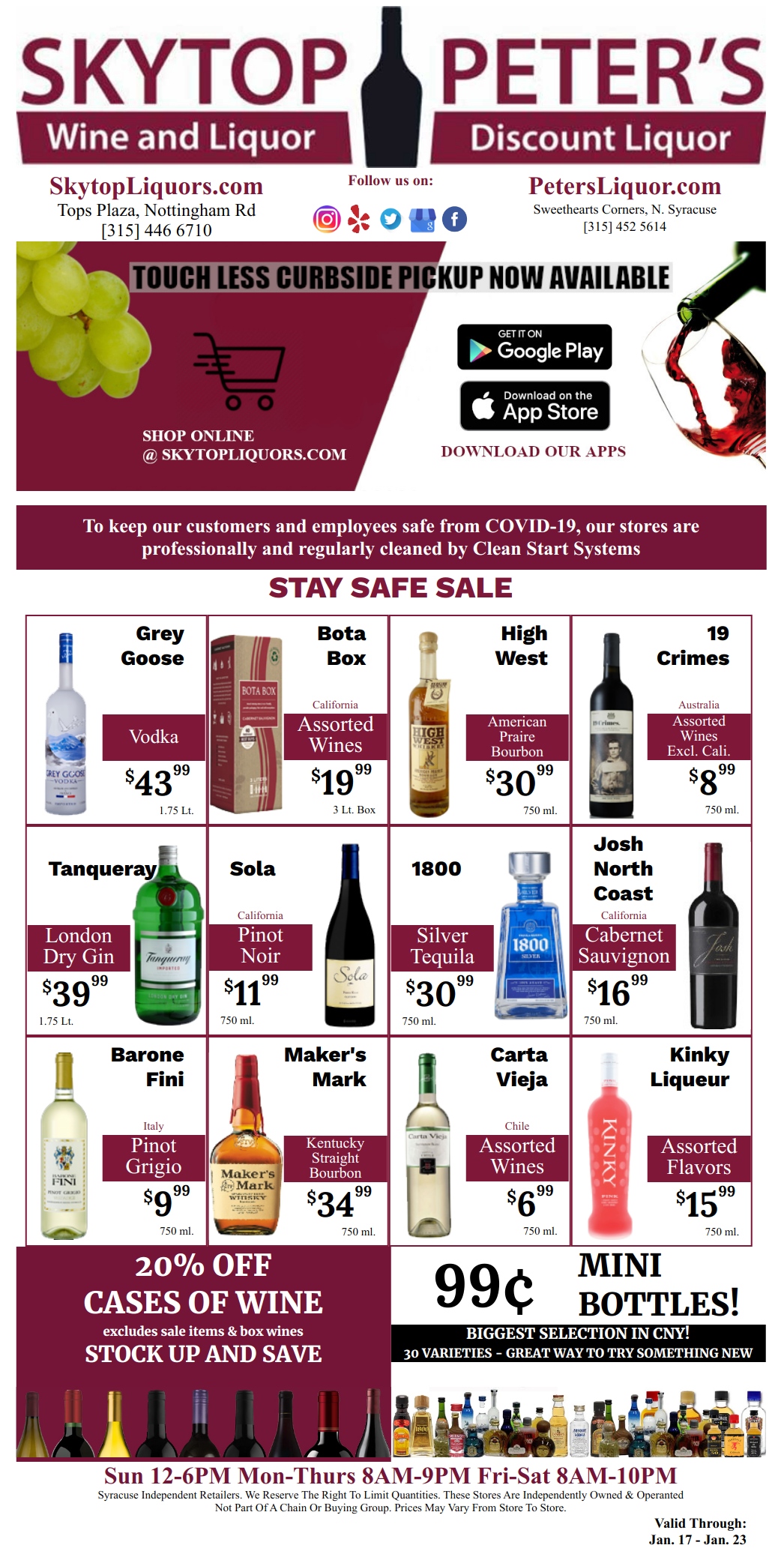 Syracuse wine and liquor sales