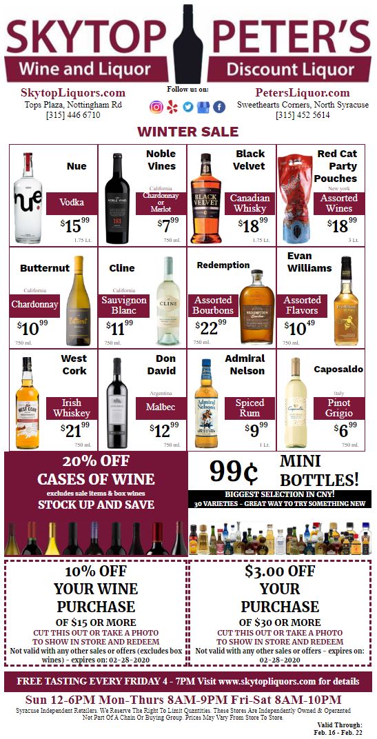 Skytop Wine and Liquor Peter's Discount Liquor