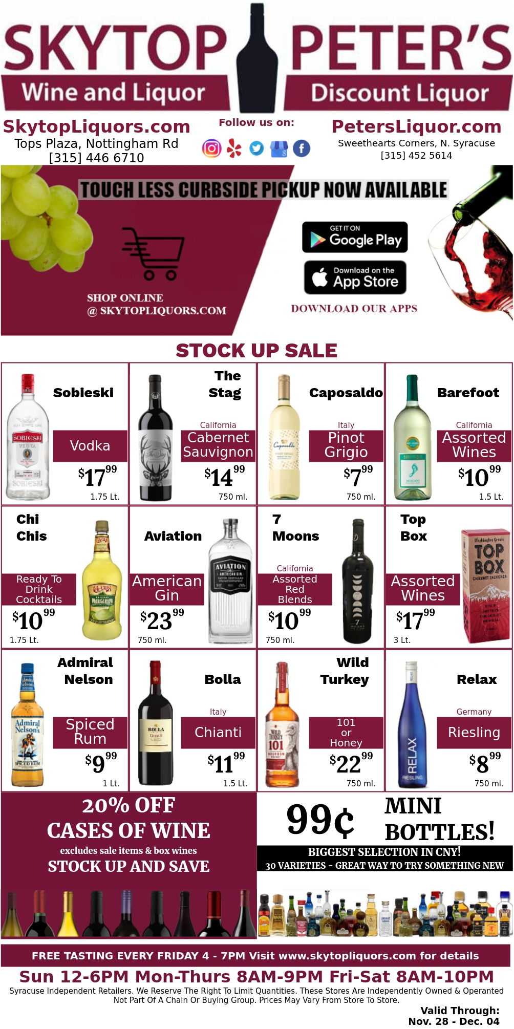 syracuse wine and liquor sales and coupons