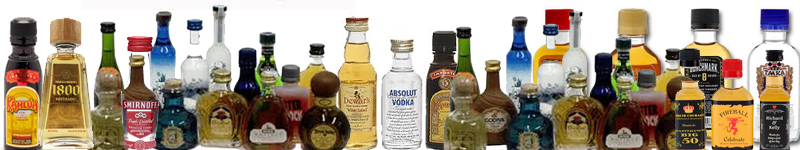 mini liquor bottles selection collection