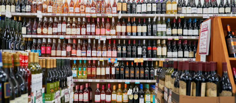  rose wine section