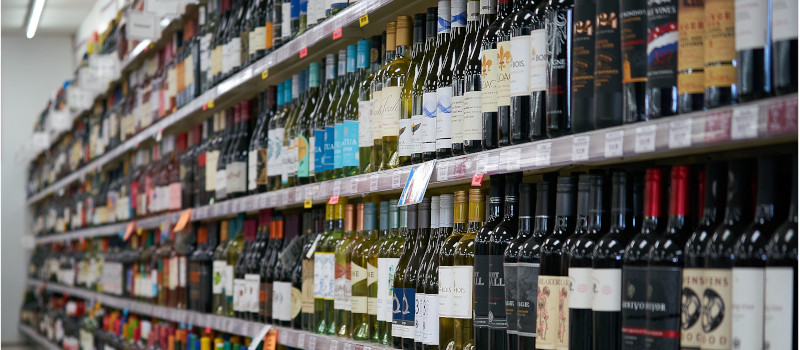  wine bottles wall