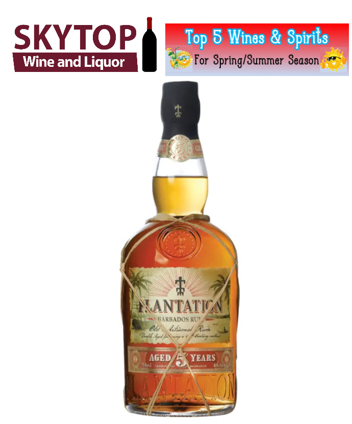 top liquor 4. Plantation 5 Year Rum: